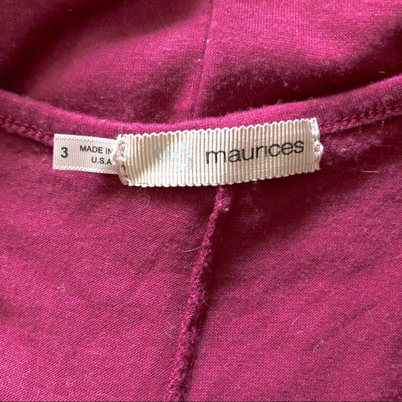 Maurice’s One Shoulder Tie Purple Top - Picture 6 of 8